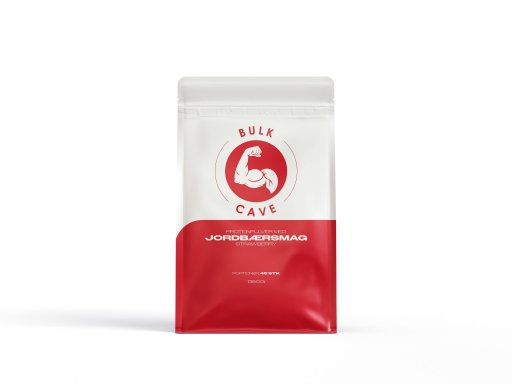 Proteinpulver med jordbærsmag